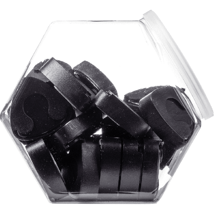 Surtido 24 Ud, Porta Púas Plástico Ergo - Negro 1