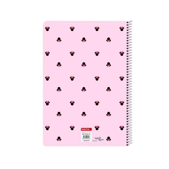 Safta Libreta Naive Minnie Mouse Folio 80 Hojas Tapas Duras 21,5x31x1cm 1