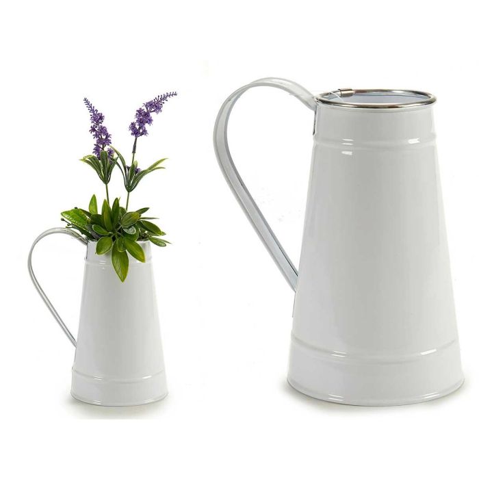 Jarra Lechera Blanca Filo Plata Ibergarden 17x19.5x11.3 cm, 1000 ml (24 Unidades) Jarra Lechera Blanca Filo Plata Ibergarden 17x19.5x11.3 cm, 1000 ml (24 Unidades)