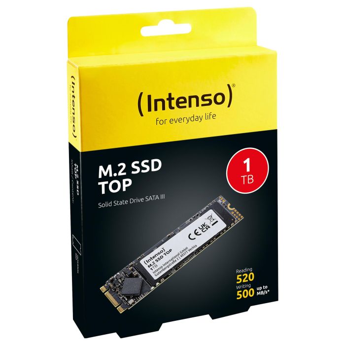 Intenso M.2 1TB Top Performance SSD para PC/Portátil, 520 MB/s Lectura, 500 MB/s Escritura 1