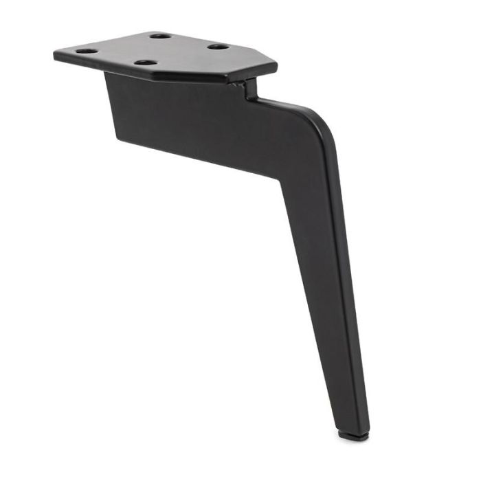 Q&Q Pata de Metal Talia para Sofás y Muebles, 100x70 mm, Altura 170 mm, Acabado Negro Mate