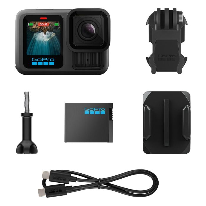 GoPro HERO13 Black Cámara de Acción CHDHX-131-RW - 5.3K Ultra HD, 27.6 MP, 240 fps, GPS, WiFi, Resistente al Agua, Color Negro GoPro HERO13 Black Cámara de Acción CHDHX-131-RW - 5.3K Ultra HD, 27.6 MP, 240 fps, GPS, WiFi, Resistente al Agua, Color Negro