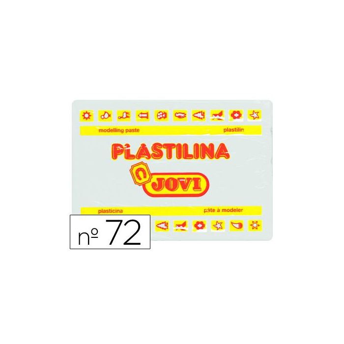 Plastilina Jovi 72 Blanco Unidad Tamaño Grande