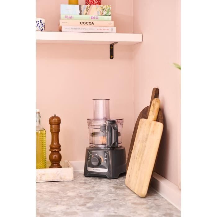 Kenwood FDP31.020GY Robot Multifunción con 800W de Potencia, Bol de 2.1L, 2 Velocidades, Función Pulso y Accesorios 5