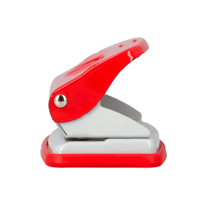 Q-connect KF14216 Taladrador Rojo, Capacidad 10 Hojas, Abertura 1 mm 2