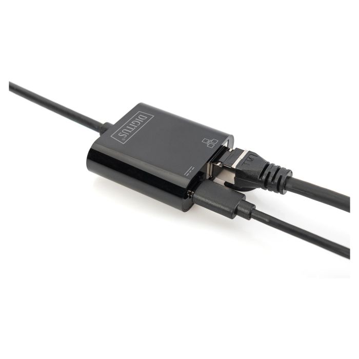 Digitus Adaptador USB Type-C a Gigabit Ethernet con Power Delivery, Negro 1