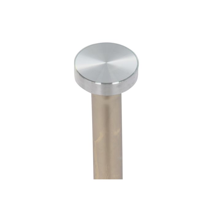 DKD Home Decor Mesita Auxiliar Moderno Dorado Negro Acero Cristal 45 x 50 x 45 cm 2