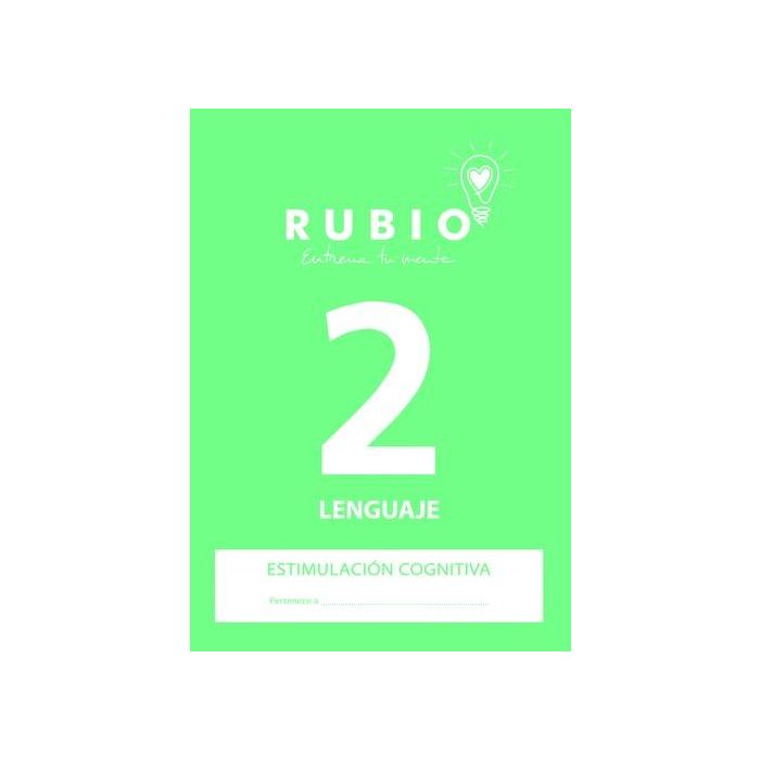 Cuaderno Rubio A4 Estimulacion Cognitiva Lenguaje Nº 2 (Deterioro Cognitivo Leve-Moderado) (Set de 5)