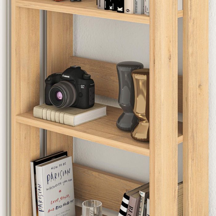 Librería Alexandra House Living Roble Madera MDP 57 x 155 x 25 cm 5 Estantes 2