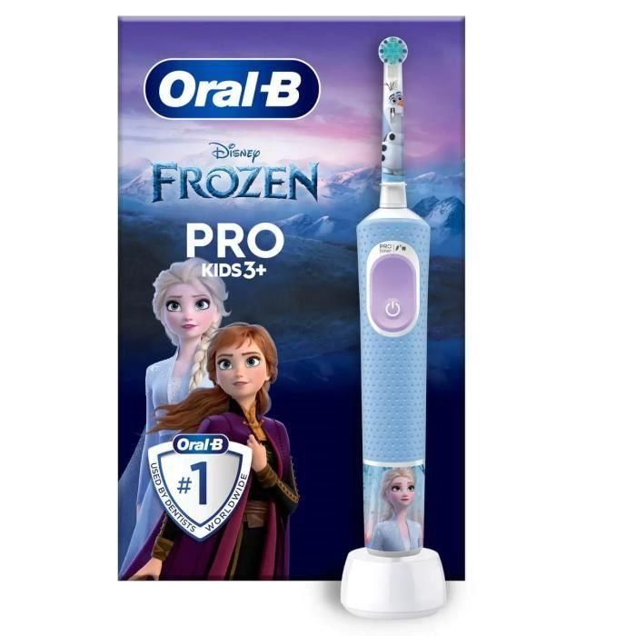 Oral-B ORA1695908336086 Cepillo de dientes eléctrico Pro Kids Frozen, 1 mango, 1 cabezal, a partir de 3 años 1 Oral-B ORA1695908336086 Cepillo de dientes eléctrico Pro Kids Frozen, 1 mango, 1 cabezal, a partir de 3 años 1