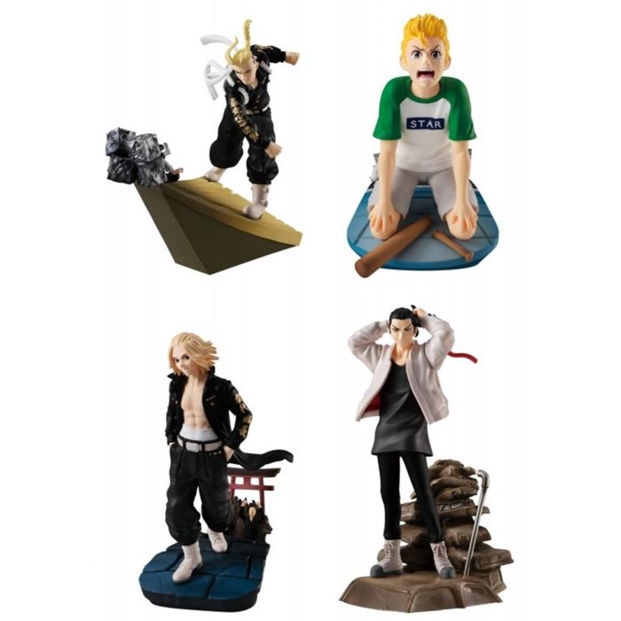 Megahouse Set de 4 Figuras Petitrama Series Tokyo Revengers, 8 cm cada una Megahouse Set de 4 Figuras Petitrama Series Tokyo Revengers, 8 cm cada una