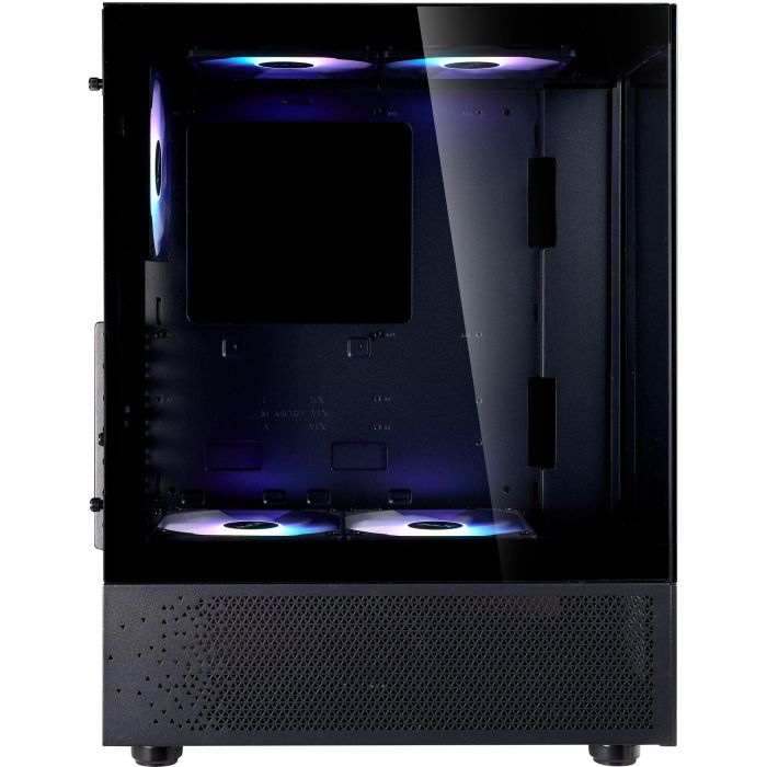 XPG Invader X Mini Midi Tower PC Caja Negro ATX 5 Ventiladores ARGB Ventana Lateral Compacta con Vista Panorámica 11