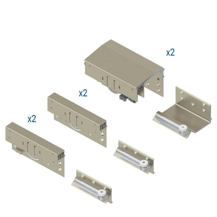 Kit Puerta Exterior-Interior Sp18-28/22-30/30-48 Pyramid Para 3 Puertas Sp Pyramid 18-28Mm Herrajes Alk Kit Puerta Exterior-Interior Sp18-28/22-30/30-48 Pyramid Para 3 Puertas Sp Pyramid 18-28Mm Herrajes Alk