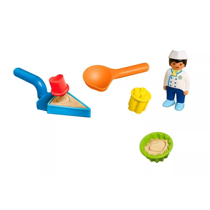 PLAYMOBIL Junior 72005 Panadería de Arena, Juego de Moldes y Utensilios para Playa, Juguete para Niños +12 Meses 1