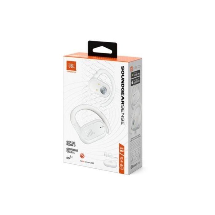 JBL JBLSNDGEARSNSWHT Auriculares Bluetooth Soundgear Sense OpenSound IP54 con 4 Micrófonos, 24h Batería Total, Estuche de Carga, Banda Desmontable, Blanco 4 JBL JBLSNDGEARSNSWHT Auriculares Bluetooth Soundgear Sense OpenSound IP54 con 4 Micrófonos, 24h Batería Total, Estuche de Carga, Banda Desmontable, Blanco 4