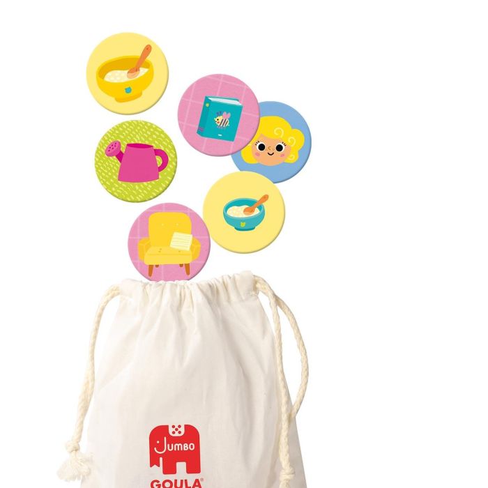 GOULA Ricitos De Oro Y Los Tres Osos 1110100760 Juego de Mesa Cooperativo y de Lotería Multilingüe para Niños +3 Años 5