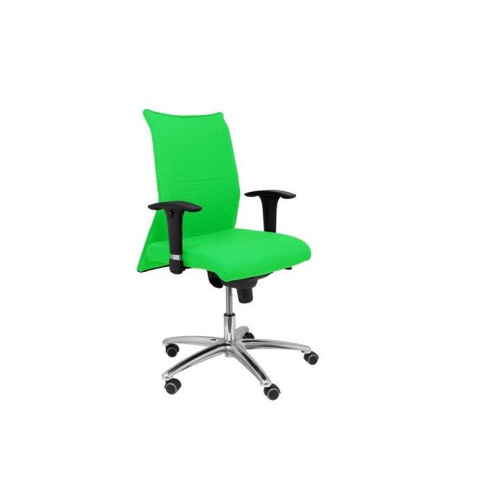 Silla Piqueras Y Crespo Albacete Xl Confidente Hasta 160 Kg Brazos Cromados Regulables Mecanismo Sincro Asiento Y Respaldo Reforzados Con Espuma Viscoelastica Tapizado Bali Pistacho