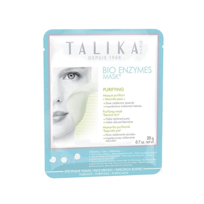 Talika Mascarilla Facial Limpiadora Purificante BIO ENZYMES Natural Bio-Celulosa Piel Mixta y Grasa 20g 9 Talika Mascarilla Facial Limpiadora Purificante BIO ENZYMES Natural Bio-Celulosa Piel Mixta y Grasa 20g 9