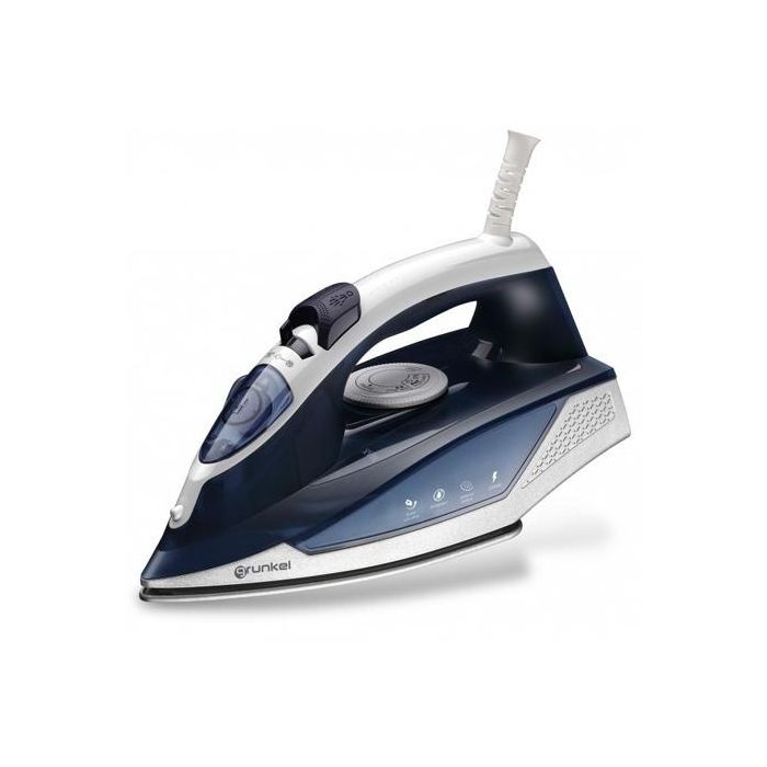 Grunkel Plancha de Vapor 2200W, Termostato Ajustable, Suela Cerámica Ultradeslizante, 3 Modos de Uso, Función Antical y Antigoteo Grunkel Plancha de Vapor 2200W, Termostato Ajustable, Suela Cerámica Ultradeslizante, 3 Modos de Uso, Función Antical y Antigoteo