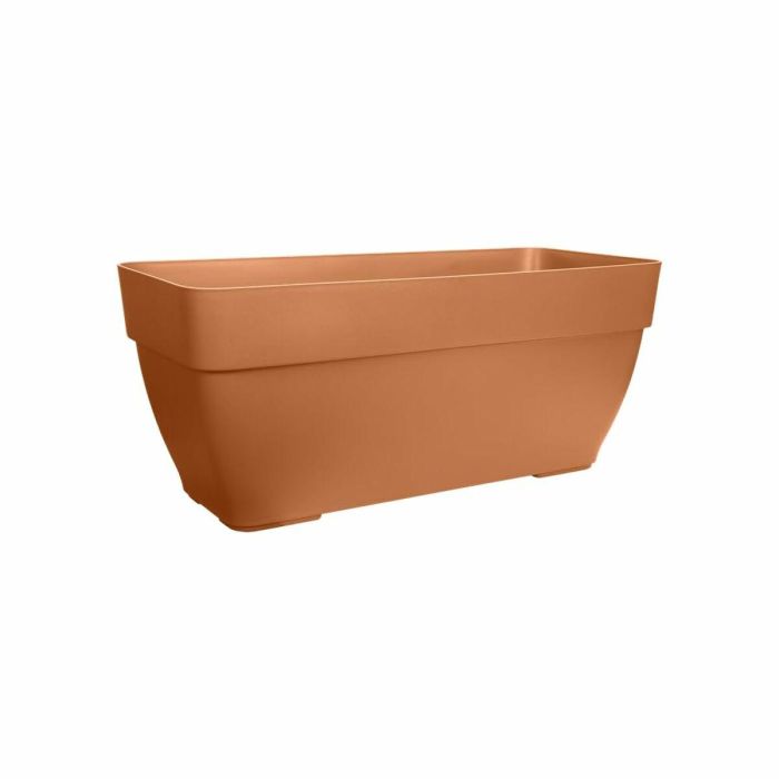 Elho Vibia Campana Terrasse 80 Jardinera Marrón L 77 x B 35 x H 33 cm Exterior 100% Reciclado 1