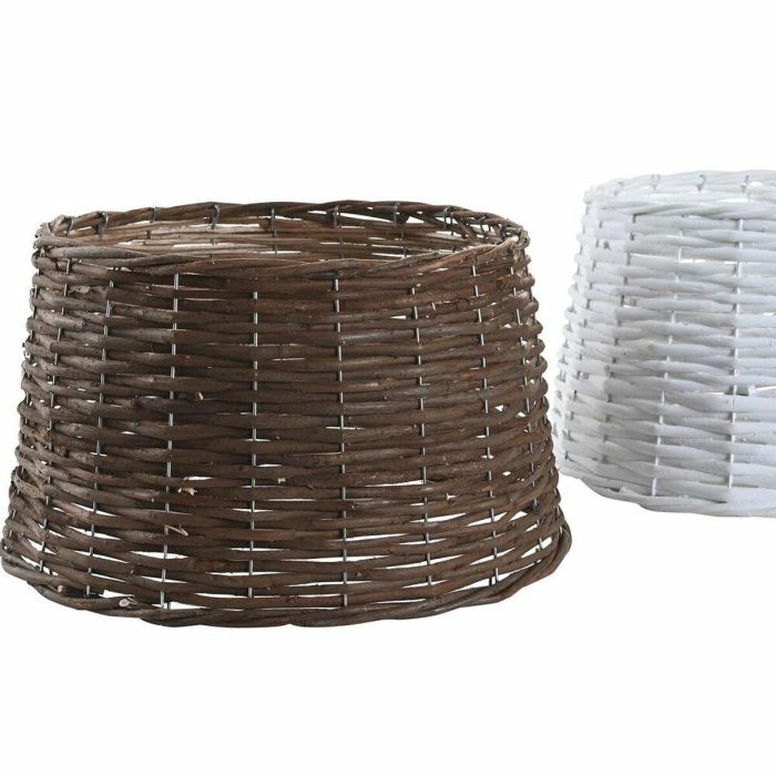 Base Arbol Navidad Alpina DKD Home Decor Natural Blanco 39 x 22 x 39 cm (2 Unidades) 2 Base Arbol Navidad Alpina DKD Home Decor Natural Blanco 39 x 22 x 39 cm (2 Unidades) 2