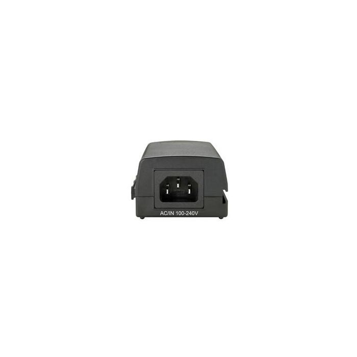 LevelOne Inyector PoE POI-2002 Ethernet Rápido 10/100 Mbit/s IEEE 802.3af Negro 52V 5