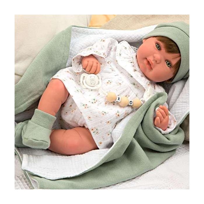 Muñeca reborn arias 45 cm paulina c/manta 10 Muñeca reborn arias 45 cm paulina c/manta 10