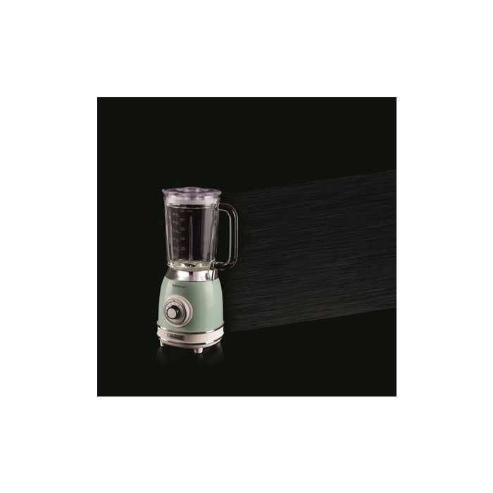 Ariete 583/04 Batidora de Vaso Vintage con Vaso de Vidrio, 4 Velocidades, Color Verde 6