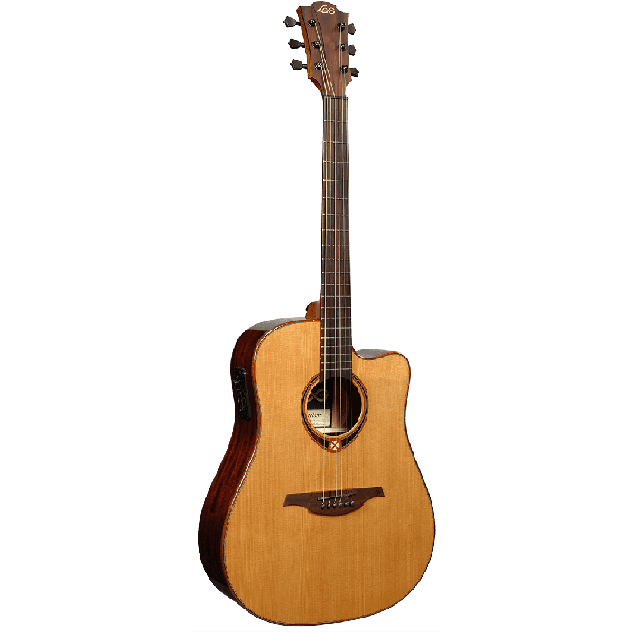 Guitarra Acústica Lâg Dreadnought Cutaway Tramontane 118 A/E - Natural 5 Guitarra Acústica Lâg Dreadnought Cutaway Tramontane 118 A/E - Natural 5