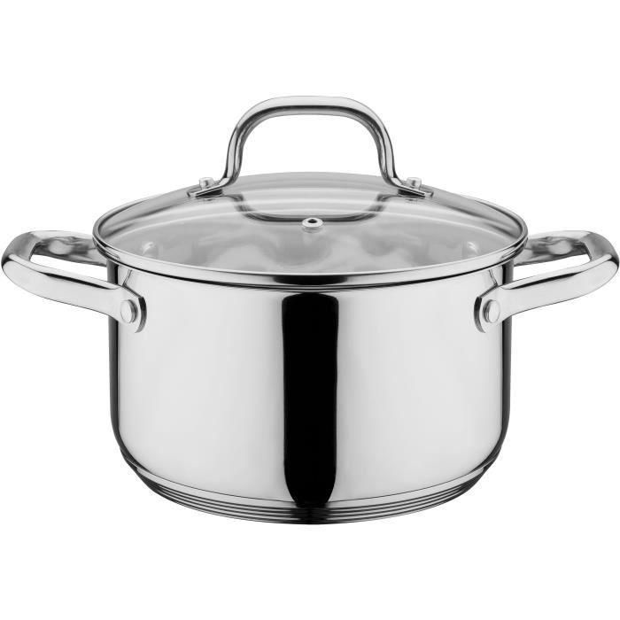 GSW 806787 Batería masiva de acero inoxidable 10 piezas - Ollas de stock de 16, 20 y 24 cm - Olla de 20 cm - Bandeja de 16 cm - Todas las fuentes de calor, incluida la inducción 3 GSW 806787 Batería masiva de acero inoxidable 10 piezas - Ollas de stock de 16, 20 y 24 cm - Olla de 20 cm - Bandeja de 16 cm - Todas las fuentes de calor, incluida la inducción 3