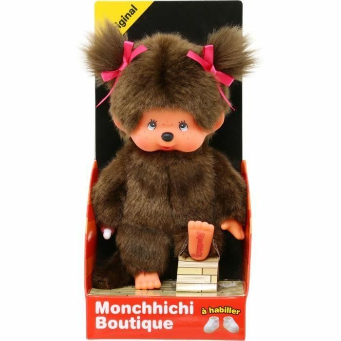 Bandai BAN3701405824037 Monchhichi Mono de Peluche La Chica Original 20 cm 1 Bandai BAN3701405824037 Monchhichi Mono de Peluche La Chica Original 20 cm 1