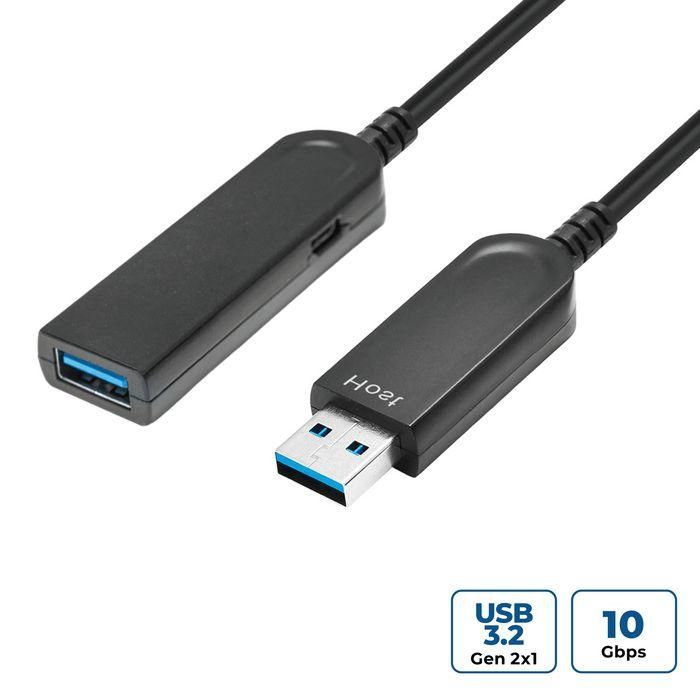 MicroConnect Cable USB 3.2 Gen 2 A Óptico Activo Premium de Fibra Óptica, Extensión 25m, 10 Gbit/s para Impresoras, Escáneres 0 MicroConnect Cable USB 3.2 Gen 2 A Óptico Activo Premium de Fibra Óptica, Extensión 25m, 10 Gbit/s para Impresoras, Escáneres 0