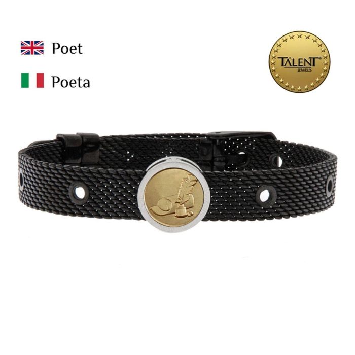 Pulsera Unisex Poet Talent Jewels TJA-3-12-01-2-235 Negro 1 Pulsera Unisex Poet Talent Jewels TJA-3-12-01-2-235 Negro 1
