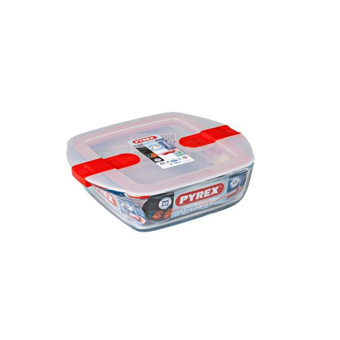 Hermetico Cuadrado Boro Cook&Heat Pyrex 21x17x6 cm-1 L 3 Hermetico Cuadrado Boro Cook&Heat Pyrex 21x17x6 cm-1 L 3