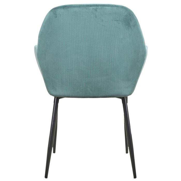 Home Deco Factory Butaca Azul Giulia - Estilo Escandinavo, Tapizado de Terciopelo, Patas de Metal 4
