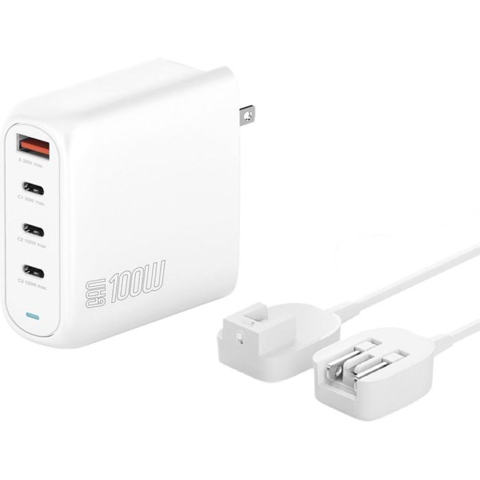 4smarts 545100 Cargador GaN Flex Pro 100W 3 USB-C + 1 USB-A para Viaje 0 4smarts 545100 Cargador GaN Flex Pro 100W 3 USB-C + 1 USB-A para Viaje 0
