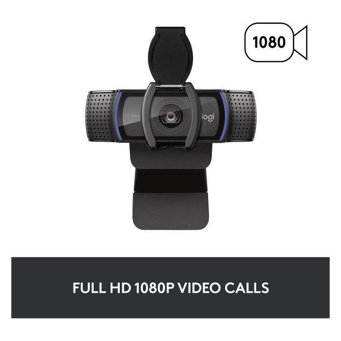 Logitech 960-001252 Cámara Web Full HD 1920 x 1080 Pixeles USB Negro