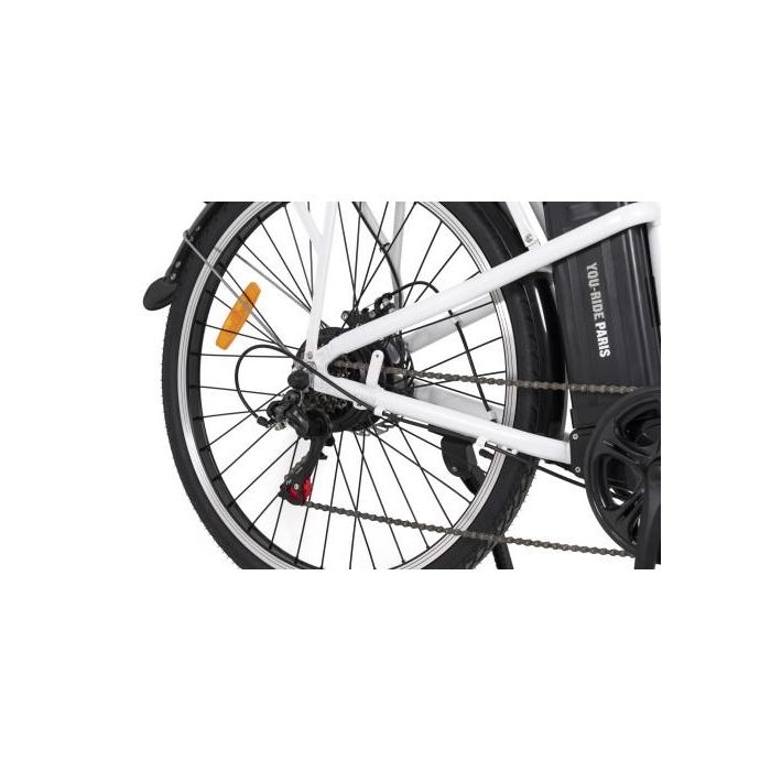 YOUIN YOURIDE Paris - PASEO - RUEDA 26” - BAT. INTEGRADA Y EXTRAIBLE - BLANCA 3