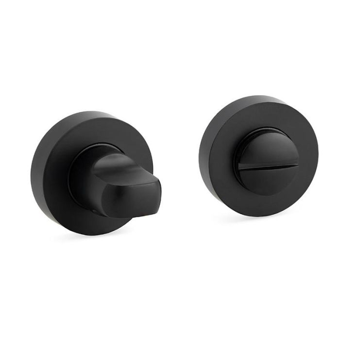 Herrajes Alk Muletilla Desbloqueo Zamak Ø35, Níquel Cepillado, Negro Mate, Oro Cepillado Acabado Negro Mate