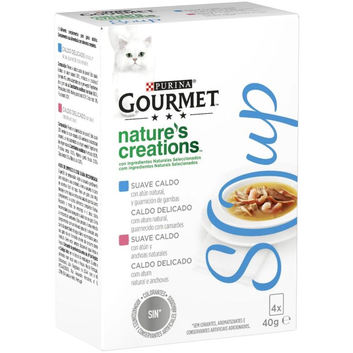 Purina Gourmet Soup Atun Caja 4x40 gr