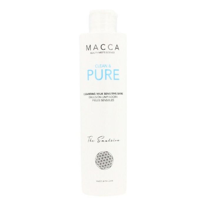 Macca CLEAN & PURE Leche Limpiadora Facial Pieles Sensibles Calmante Desmaquillante Bisabolol Alantoína 200 ml Macca CLEAN & PURE Leche Limpiadora Facial Pieles Sensibles Calmante Desmaquillante Bisabolol Alantoína 200 ml