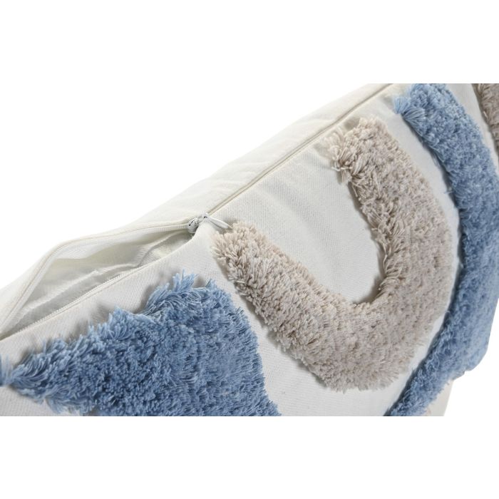 Cojin Urban DKD Home Decor Blanco Gris 30 x 50 cm (2 Unidades) 2