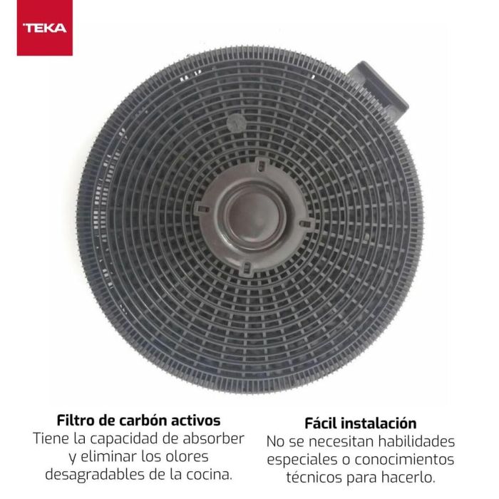 Filtro de Carbón Teka D4C Fibra de carbono Plástico 3