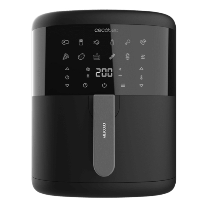 Cecotec Cecofry Bombastik 6000 Sencillo 6 L Independiente 1700 W Freidora de aire caliente Negro Cecotec Cecofry Bombastik 6000 Sencillo 6 L Independiente 1700 W Freidora de aire caliente Negro
