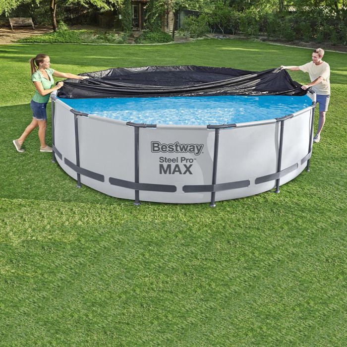 Cubrepiscinas Bestway Negro Ø 370 cm 1 Cubrepiscinas Bestway Negro Ø 370 cm 1