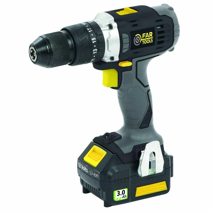Fartools 216001 Taladro Percutor Inalámbrico XF-IMPACT 18V, 2 Baterías 3.0Ah, Cargador, 40 Nm, Portabrocas 13mm 4 Fartools 216001 Taladro Percutor Inalámbrico XF-IMPACT 18V, 2 Baterías 3.0Ah, Cargador, 40 Nm, Portabrocas 13mm 4