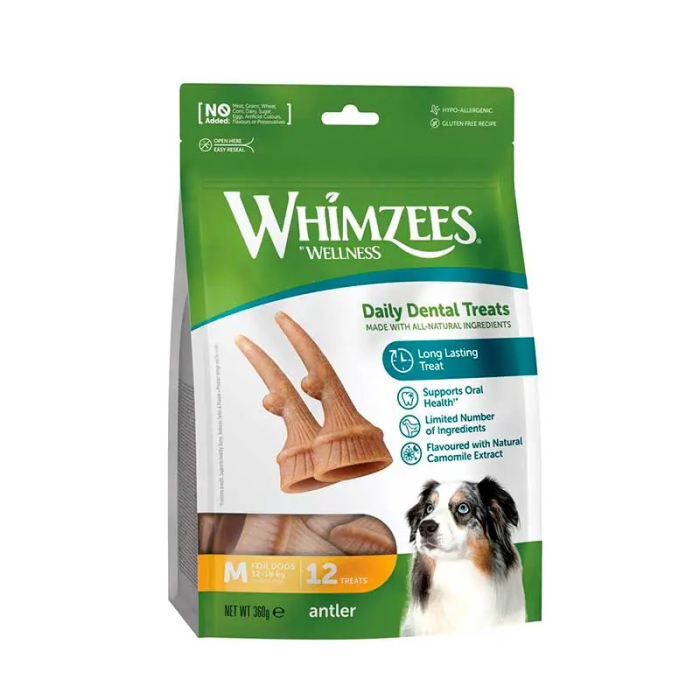 Whimzees Bag Occupy Antler M 12 Unidades