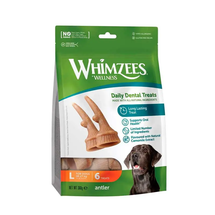 Whimzees Bag Occupy Antler L 6 Unidades
