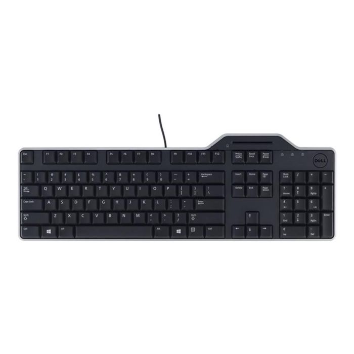 Dell Teclado KB813 USB con Lector Smartcard y Distribución QWERTY Español Color Negro