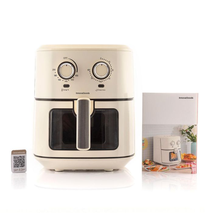 Freidora de Aire InnovaGoods Vynner Pro 6500 Crema 1700 W 6,5 L Acero Inoxidable 2 Freidora de Aire InnovaGoods Vynner Pro 6500 Crema 1700 W 6,5 L Acero Inoxidable 2